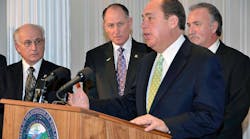 West Virginia Gov. Tomblin calls for statewide mine safety stand-down during a press conference at the State Capitol on Feb. 20.