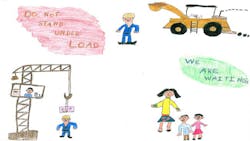 Abel Mangalam age 6 won fourth place for Group 1 ages 5 and 6 in the 2013 Safety on the Job Poster Contest Abel Mangalam age 6 won fourth place for Group 1 ages 5 and 6 in the 2013 Safety on the Job Poster Contest