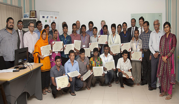 As part of efforts to improve the working and living conditions for Bangladeshi workers a group of 22 students from rural Gazipur and remote North Bengal Bangladeshrsquos poorest region now will be employed in the RMG sector after completing a threemonth skills training program With nearly 4 million workers in that sector the industry has a long road ahead to provide safe working conditions and training for all the workers