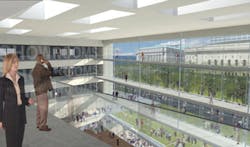 Turner Construction finished the Global Center for Health Innovation ahead of schedule and under budget and utilized green building practices to do it Turner Construction finished the Global Center for Health Innovation ahead of schedule and under budget and utilized green building practices to do it