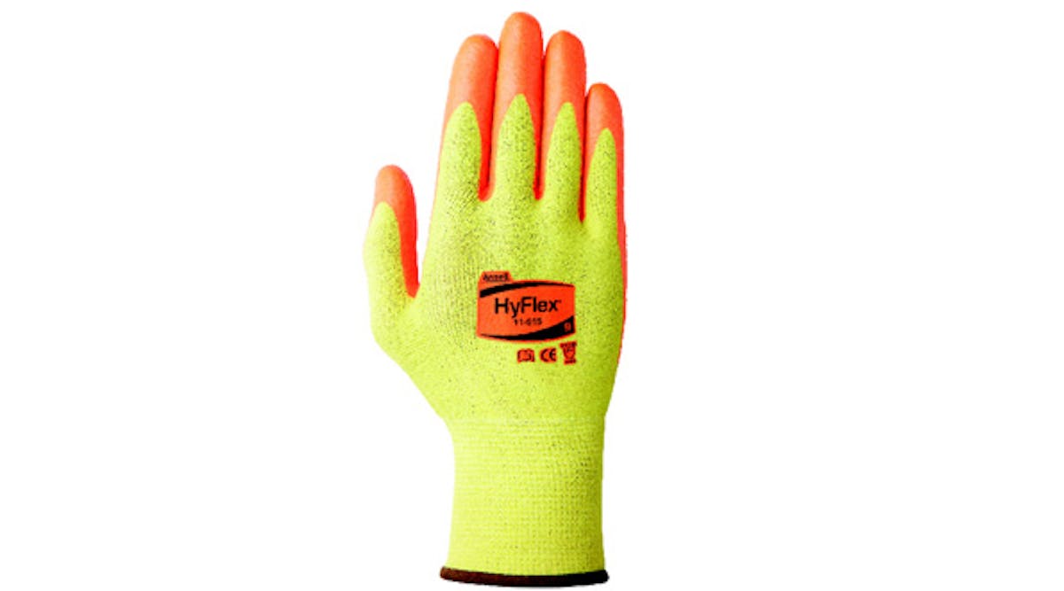 Ergonomically-designed HyFlex&circledR; 11-515 gloves combine comfort and durability.