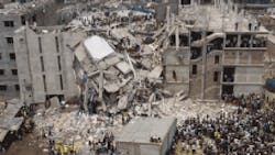 The Rana Plaza building collapse in April killed more than 1100 workers The Rana Plaza building collapse in April killed more than 1100 workers