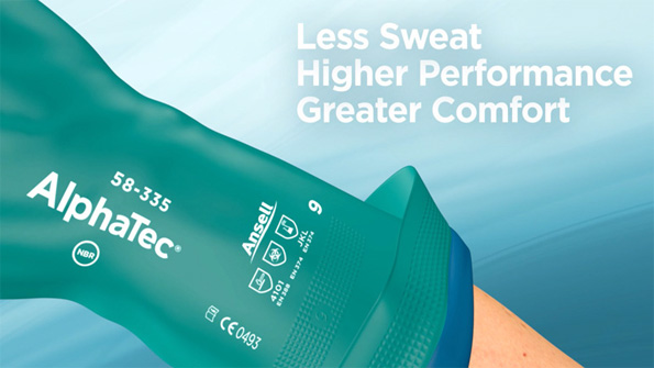 New AlphaTec Gloves Feature Patented AquaDrireg Moisture Management Technology to Reduce Sweat and Improve Comfort