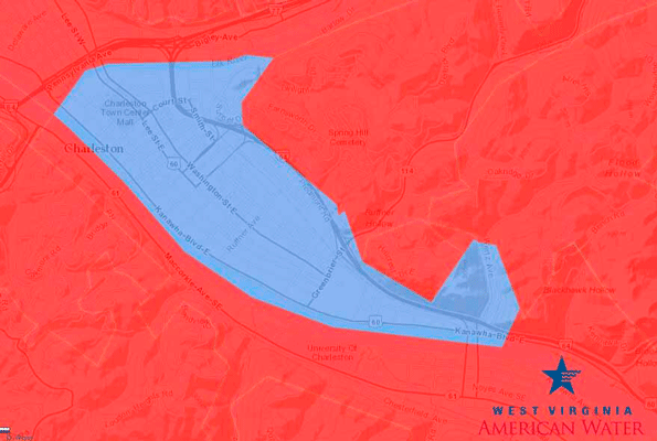 State officials said they are lifting the water bans ldquoin a strict methodical mannerrdquo in the wake of a chemical spill that left 300000 residents without water service over the weekend The first ban to be lifted was in Zone 1 pictured here which covers downtown Charleston