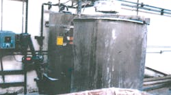 Prosecutors allege that plant management at the former Solus Industrial Innovations plastics factory purchased this residential water heater to skirt the costs and permitting requirements of a commercial boiler. On March 19, 2009, the water heater exploded, killing two workers.