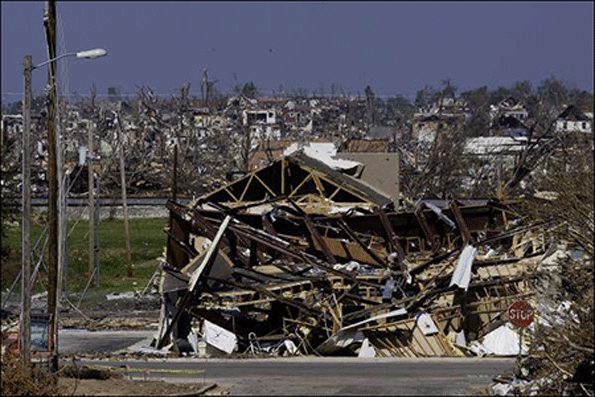Weatherrelated disasters such as this one in Joplin Mo killed 109 people and caused 1 billion in damage in 2013