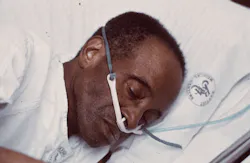 This EPA photo from the early 1970s shows an excoal miner suffering from black lung LeRoy WoodsonNational Archives and Records Administration