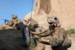 US Army 1st Lts Matthew White left and Kenneth Hurst center hold a map while talking with US Army Capt Rodney Freeman right about the plan of movement for a patrol through Petawa village in Afghanistan39s Parwan province June 13 2014 White Hurst and Freeman are assigned to the 101st Airborne Division39s Company A 1st Battalion 2nd Brigade Combat Team Task Force Strike The soldiers patrolled to disrupt enemy activity during the Afghan elections US Army 1st Lts Matthew White left and Kenneth Hurst center hold a map while talking with US Army Capt Rodney Freeman right about the plan of movement for a patrol through Petawa village in Afghanistan39s Parwan province June 13 2014 White Hurst and Freeman are assigned to the 101st Airborne Division39s Company A 1st Battalion 2nd Brigade Combat Team Task Force Strike The soldiers patrolled to disrupt enemy activity during the Afghan elections