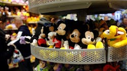 Stuffed toys are displayed at the Disney Store on Nov. 28, 2012 in New York City. Following a Nov. 24, 2012 fire at Tazreen Fashions Ltd. factory in Bangladesh in which 112 workers were killed, renewed scrutiny has been brought upon Western clothing companies and their responsibility for working conditions at their overseas operations. Wal-Mart&apos;s Faded Glory brand, Sean Combs&apos; ENYCE label and apparel from the Disney Store are just some of the Western brands that were sewn at the Bangladeshi factory. As American consumers continue to demand bargain prices for clothes, retailers are under increasing pressure to balance safe working conditions with cheap labor costs.