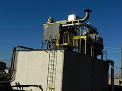 The US Chemical Safety Board said a flash fire that enveloped seven workers in flames was the result of an accumulation of combustible dust inside this poorly designed dust collection system that had been put into operation only four days before the accident The US Chemical Safety Board said a flash fire that enveloped seven workers in flames was the result of an accumulation of combustible dust inside this poorly designed dust collection system that had been put into operation only four days before the accident