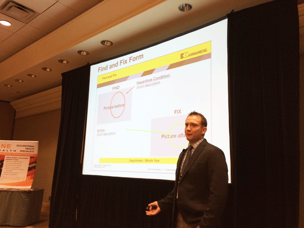 Find-and-fix 'is nothing complicated,' explained Jon Hansen, global health and safety manager for Kennametal. 'It is what it is. You find something and you fix it.'