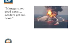 Several seemingly unimportant near misses or process failures can add up to one huge catastrophe Sweat the small stuff says LP39s Corporate Health and Safety Director Keith Harned because it means there are problems with your processes or your culture Several seemingly unimportant near misses or process failures can add up to one huge catastrophe Sweat the small stuff says LP39s Corporate Health and Safety Director Keith Harned because it means there are problems with your processes or your culture