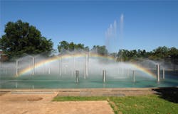 The airconditioning system at Milliken39s corporate headquarters reuses fountain water The airconditioning system at Milliken39s corporate headquarters reuses fountain water