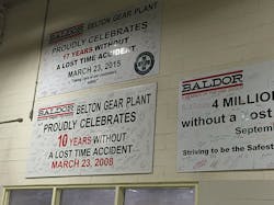 Baldor Electric39s Belton SC facility has logged 17 years without a losttime accident Baldor Electric39s Belton SC facility has logged 17 years without a losttime accident