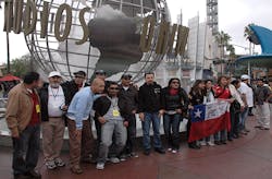 The 33 rescued Chilean miners and their families enjoyed a day of fun at Universal Studios Hollywood on Nov 19 2010 in Universal City Calif Five years later a movie would be released that shares the story of their rescue The 33 rescued Chilean miners and their families enjoyed a day of fun at Universal Studios Hollywood on Nov 19 2010 in Universal City Calif Five years later a movie would be released that shares the story of their rescue