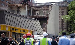 Emergency crews worked to dig victims out of the rubble when a fourstory wall collapsed on a busy Philadelphia Salvation Army Thrift Store on June 5 2013 Six people died and 14 were injured leading to manslaughter convictions to the two main contractors on the project Emergency crews worked to dig victims out of the rubble when a fourstory wall collapsed on a busy Philadelphia Salvation Army Thrift Store on June 5 2013 Six people died and 14 were injured leading to manslaughter convictions to the two main contractors on the project