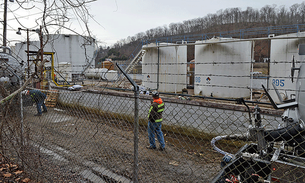 In this photo from Jan 10 2014 leaking MCHN tanks at Freedom Industries are being off loaded into tanker trucks in Charleston WVa West Virginia American Water determined that MCHM from the leaking tanks had overwhelmed the plant39s capacity and contaminated the public water system for 300000 people TSCA now will require EPA to quickly review and regulate ldquohigh priorityrdquo chemicals including chemicals stored near drinking water sources and sets deadlines for companies to comply with new EPA rules