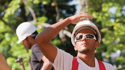 Outdoor workers need protective safety eyewear that protects not only from work hazards but from the sun and its rays Outdoor workers need protective safety eyewear that protects not only from work hazards but from the sun and its rays