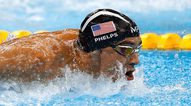 Michael Phelps of the United States competes in the Men&apos;s 4 x 100m Medley Relay Final on Day 8 of the Rio 2016 Olympic Games at the Olympic Aquatics Stadium on Aug. 13 in Rio de Janeiro.