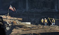 Work continues at Ground Zero of the World Trade Center attacks Oct 29 2001 in New York City Work continues at Ground Zero of the World Trade Center attacks Oct 29 2001 in New York City