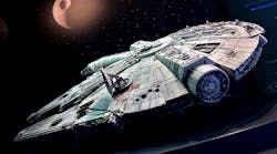 Harrison Ford suffered a broken leg and deep lacerations when he was knocked off his feet and pinned to the floor of the Millennium Falcon set when a prop door closed on him.