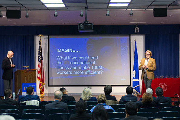 The quotHear and Nowquot Noise Safety Challenge was launched with the dual goals of inspiring creative ideas and raising business awareness of the market for workplace safety innovation