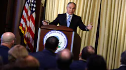 EPA Administrator Scott Pruitt addressing EPA employees on Feb 21