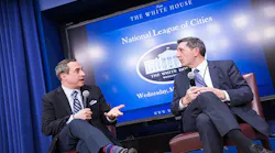 National League of Cities President Matt Zone left sent a letter to President Donald Trump affirming the group39s dedication to environmental goals that protect their communities