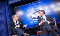 National League of Cities President Matt Zone left sent a letter to President Donald Trump affirming the group39s dedication to environmental goals that protect their communities National League of Cities President Matt Zone left sent a letter to President Donald Trump affirming the group39s dedication to environmental goals that protect their communities