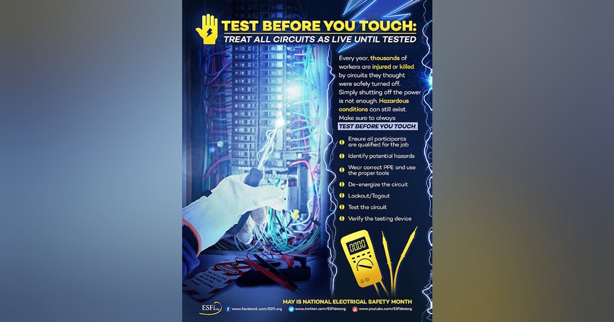 National Electrical Safety Month To Address Common Workplace Electrical National Electrical Safety Month To Address Common Workplace Electrical