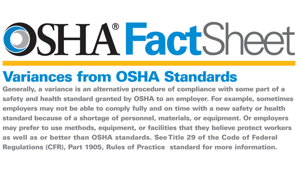 OSHA variances