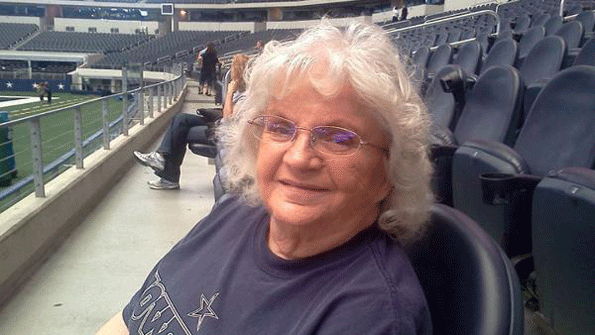 Nancy Harris the Garland Texas convenient store employee who was killed by a robber was quotfriendlyquot and quotalways smilingquot said customers Harris a grandmother and greatgrandmother was a Dallas Cowboys fan and took game days off work