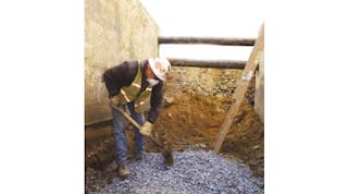 This image comes from an OSHA poster on trench safety. The agency recently cited Larry Strate Plumbing &amp; Heating for five serious violations related to a fatal trench collapse.