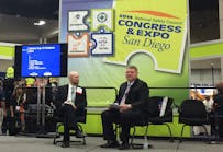 Kyle Morrison, senior associate editor for the National Safety Council&rsquo;s Safety+Health magazine, and Patrick Kapust, deputy director of OSHA&rsquo;s Directorate of Enforcement Programs, unveil the list on the expo floor of the San Diego Convention Center during the NSC&rsquo;s 2014 Congress and Expo.