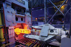 A view of the 3300ton inline forge press at TimkenSteel39s Faircrest Steel Plant in Canton Ohio