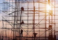 Three roofers were injured when they fell two stories because a spruce plank used as the platform could not support the workersrsquo weight and snapped OSHA claims the plank was not graded for scaffold use and the plankrsquos invoice was clearly marked ldquonot for scaffold userdquo Three roofers were injured when they fell two stories because a spruce plank used as the platform could not support the workersrsquo weight and snapped OSHA claims the plank was not graded for scaffold use and the plankrsquos invoice was clearly marked ldquonot for scaffold userdquo