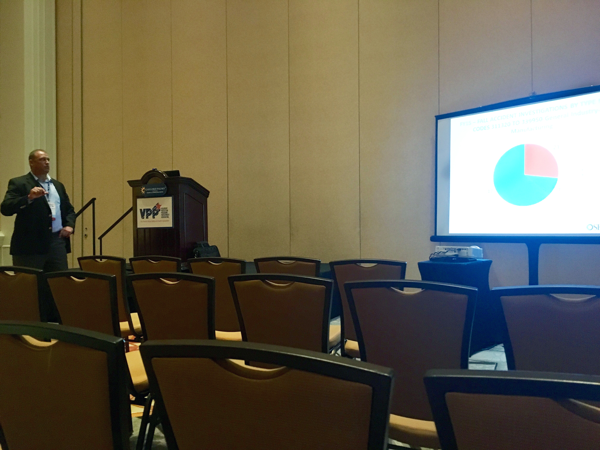 Brian Sturtecky area director for OSHA39s Jacksonsville Area Office addresses attendees at the 32nd Annual VPPPA National Safety amp Health Conference in Orlando Fla