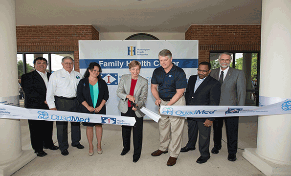 Huntington Ingalls Industries opened the doors to its first Family Health Center on July 1 The facility is open to all eligible employees at HII39s Ingalls Shipbuilding division and their covered dependents ldquoOur workforce is the heart of the shipyard and helping our employees stay healthy is very important to our continued successrdquo said Ingalls Shipbuilding President Brian Cuccias ldquoThis facility shows our commitment to provide excellent healthcare and wellness options for our employees and thei