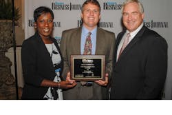 Ed Hagar center accepted the Mississippi Business Journal39s Healthiest Workplace Award on behalf of Ingalls Shipbuilding on Wednesday Hagar Ingallsrsquo manager of compensation benefits and HRIS is pictured with Tami Jones associate publisher of the Mississippi Business Journal and Murray Harber executive director of the Mississippi Business Group on Health Photo by Bill GlennHII Ed Hagar center accepted the Mississippi Business Journal39s Healthiest Workplace Award on behalf of Ingalls Shipbuilding on Wednesday Hagar Ingallsrsquo manager of compensation benefits and HRIS is pictured with Tami Jones associate publisher of the Mississippi Business Journal and Murray Harber executive director of the Mississippi Business Group on Health Photo by Bill GlennHII