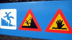 Iceland safety sign Iceland safety sign