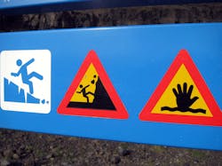 Iceland safety sign Iceland safety sign