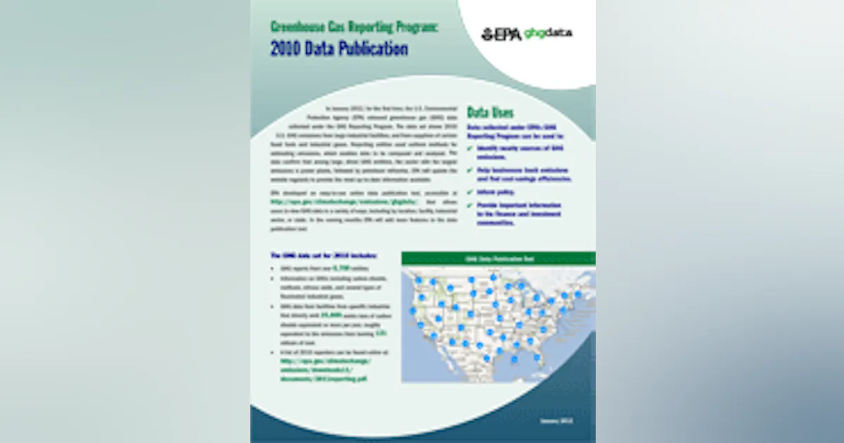 EPA Offers First Look at Greenhouse Gas Reporting System Data | EHS Today