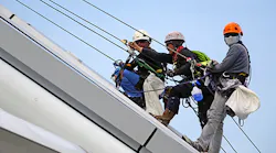 Rappelling rope safety security