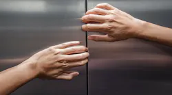 prying open elevator doors