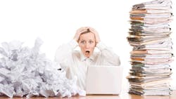 paperwork stacking up paperwork stacking up