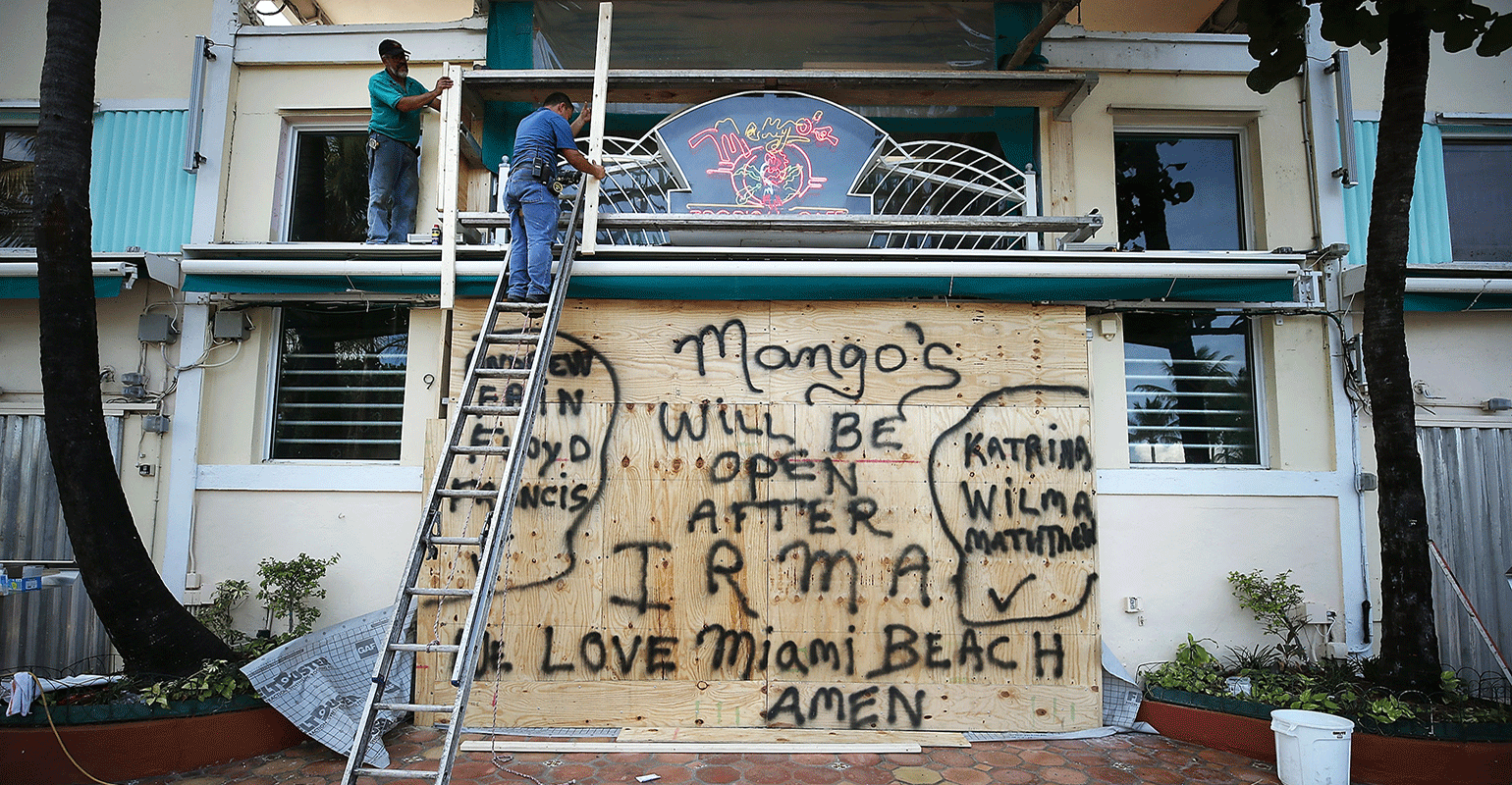 hurricane irma takes aim at florida and georgia