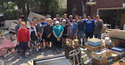 H+M employees help each other with hurricane cleanup H+M employees help each other with hurricane cleanup