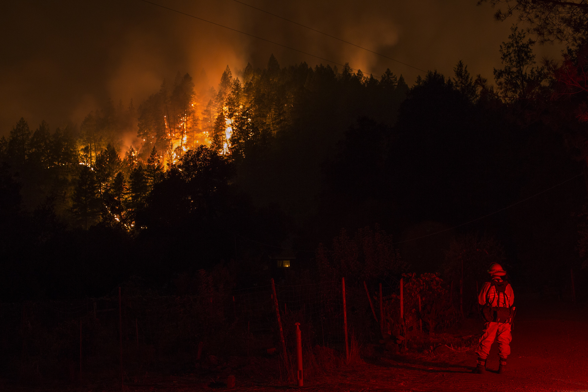 Multiple Wildfires Continue To Ravage Through California Wine Country