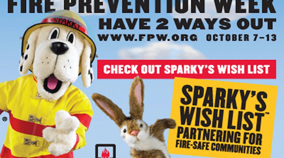 National Fire Prevention Week is Oct. 7-13. Do you have two ways out if a fire starts?