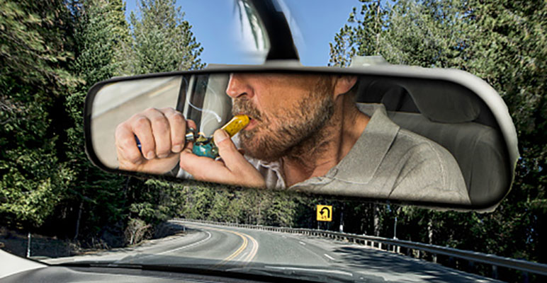 marijuana-smoking truck driver